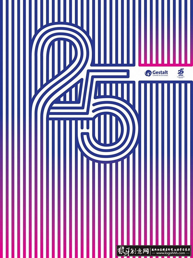 創意的數字靈魂 25號藍色漸變海報的設計之道